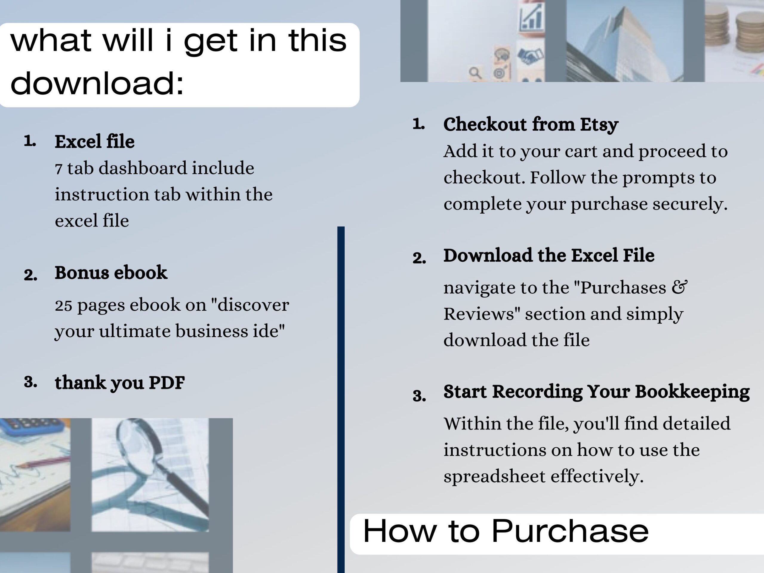 Small Business Bookkeeping Template with Budget and Sales Tracker