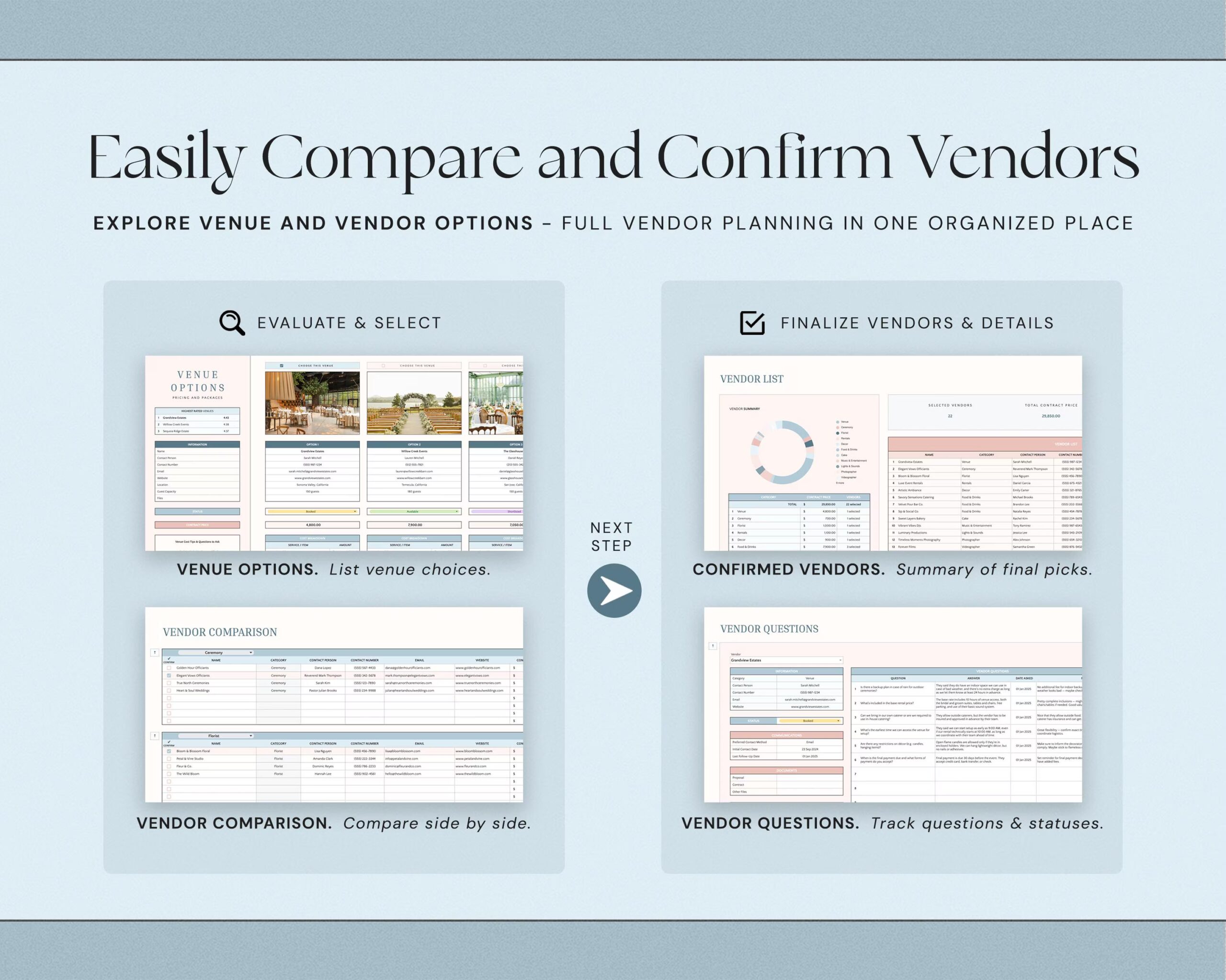 Wedding Planner Spreadsheet with Budget Tracker, Guest List, Seating Plan, Checklist, Timeline and Itinerary