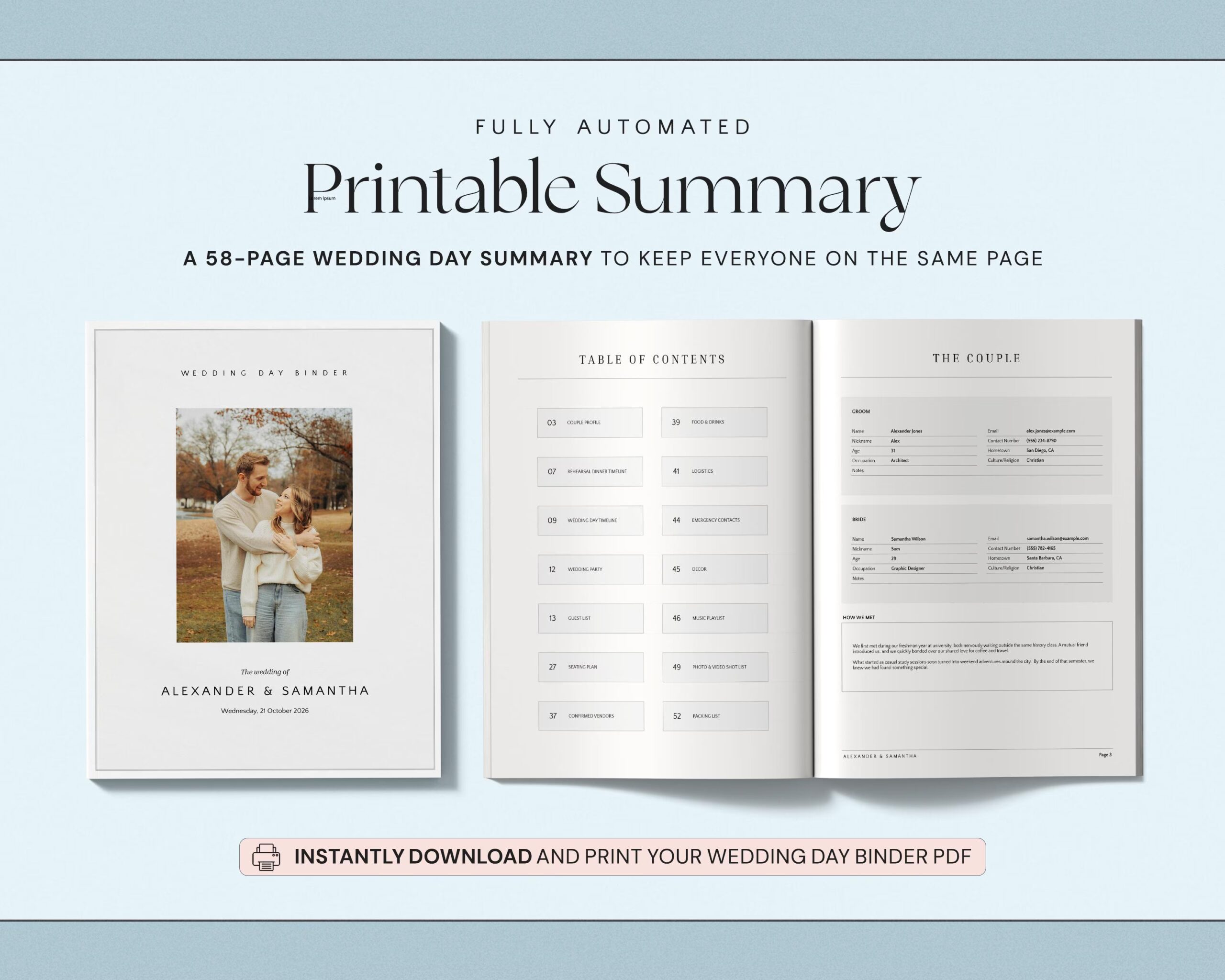 Wedding Planner Spreadsheet with Budget Tracker, Guest List, Seating Plan, Checklist, Timeline and Itinerary