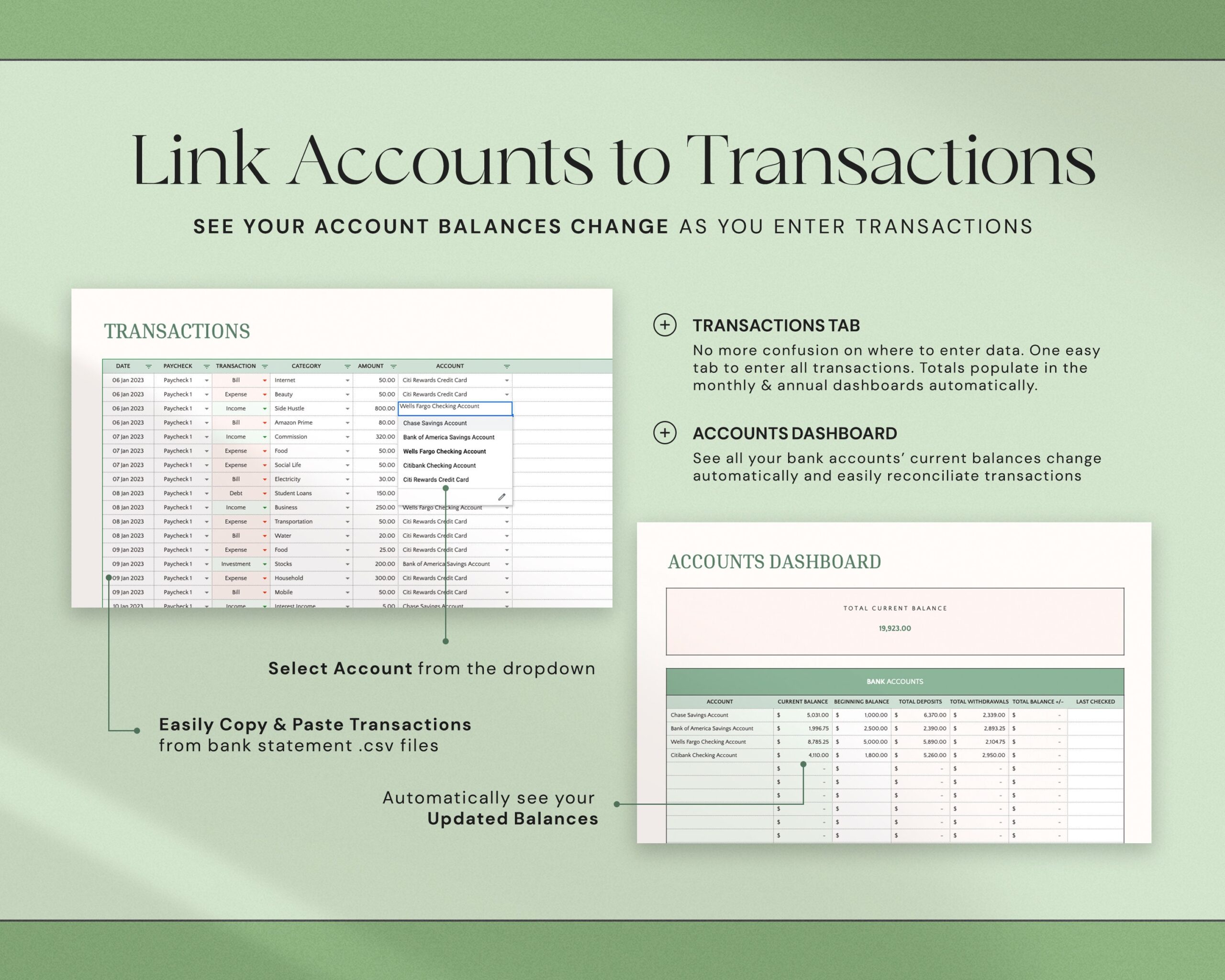 Weekly Paycheck Budget and Biweekly Budget Planner with Monthly Budget Dashboard for Couple and Family Finance