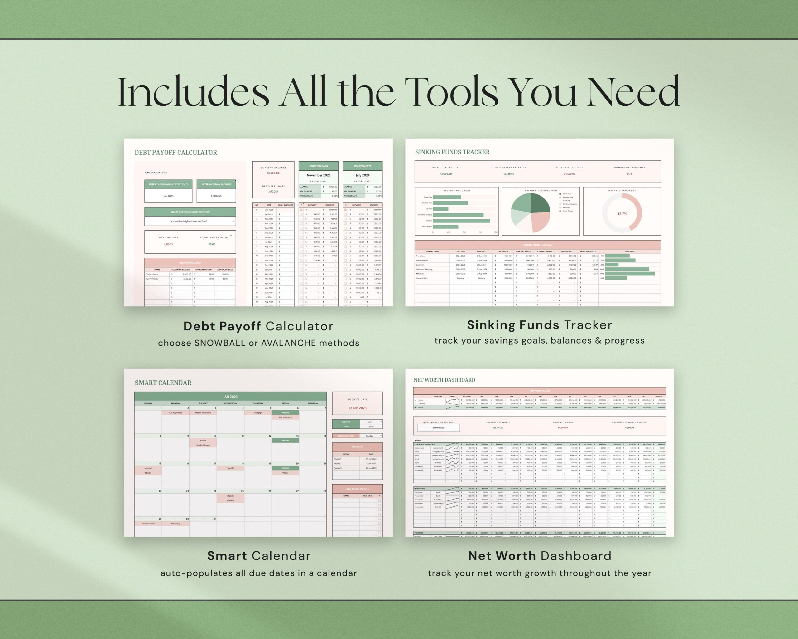 Weekly Paycheck Budget and Biweekly Budget Planner with Monthly Budget Dashboard for Couple and Family Finance