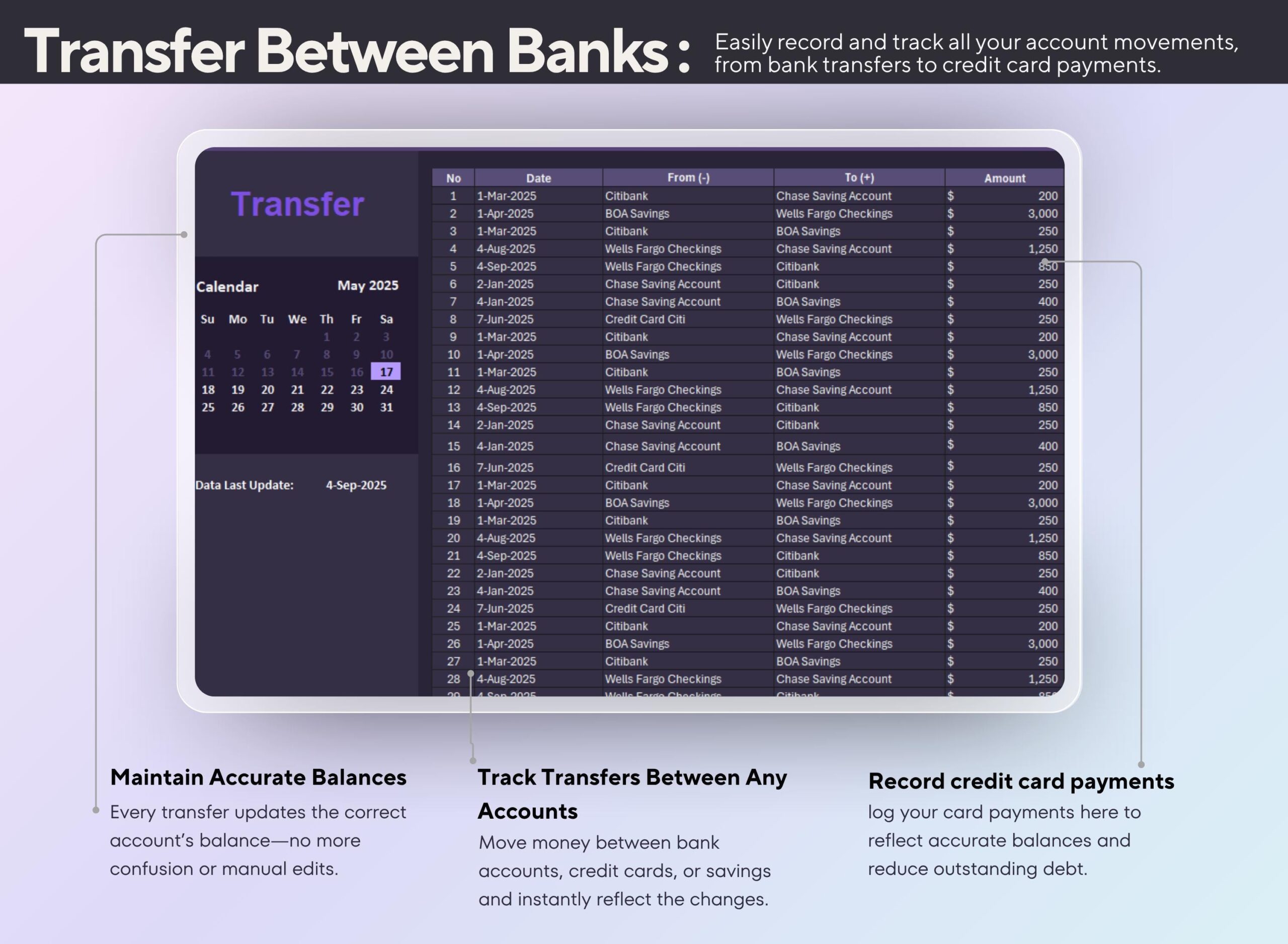 Annual Budget Planner with Income, Expense, Debt and Bills Tracker