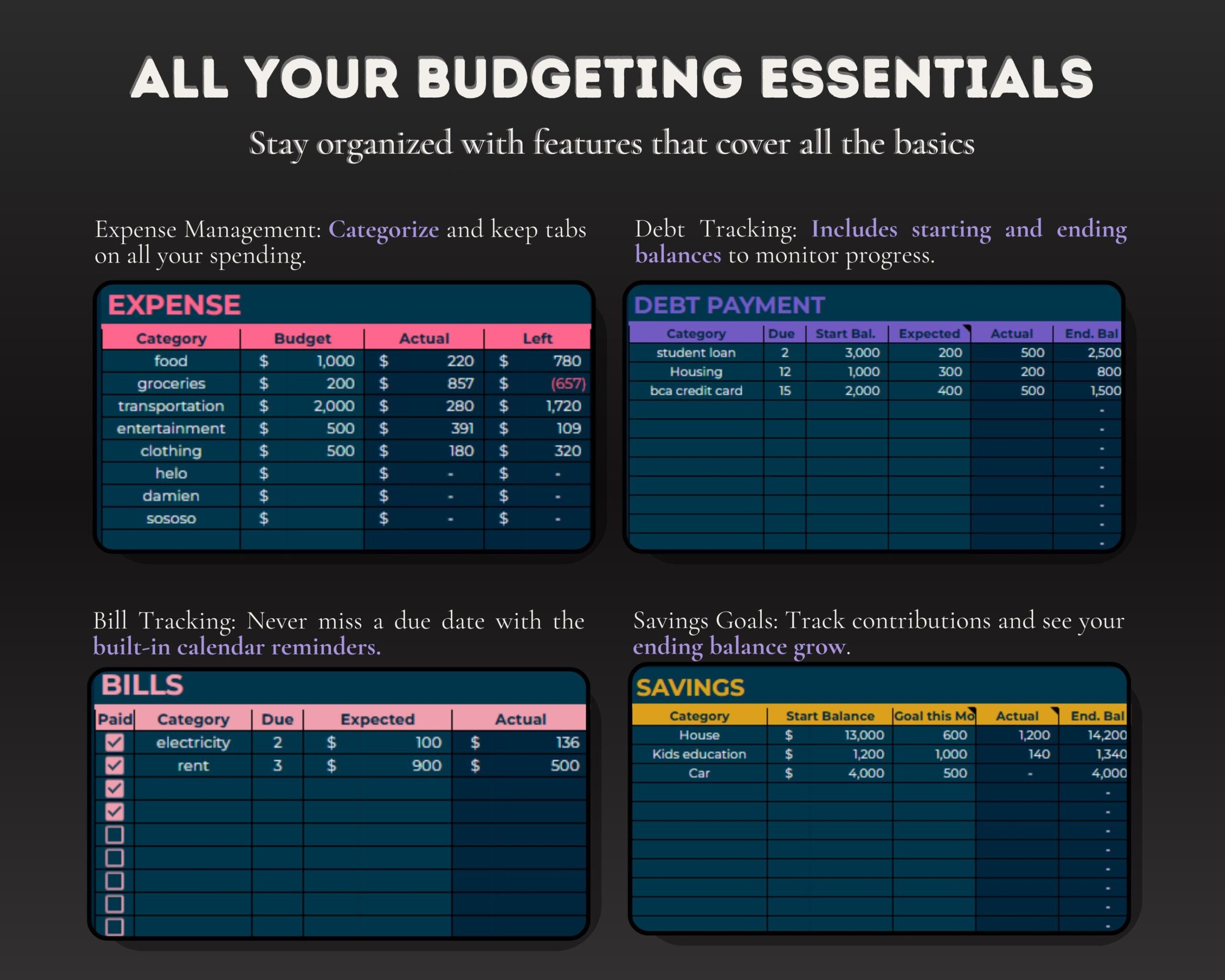Simple Budget Tracker