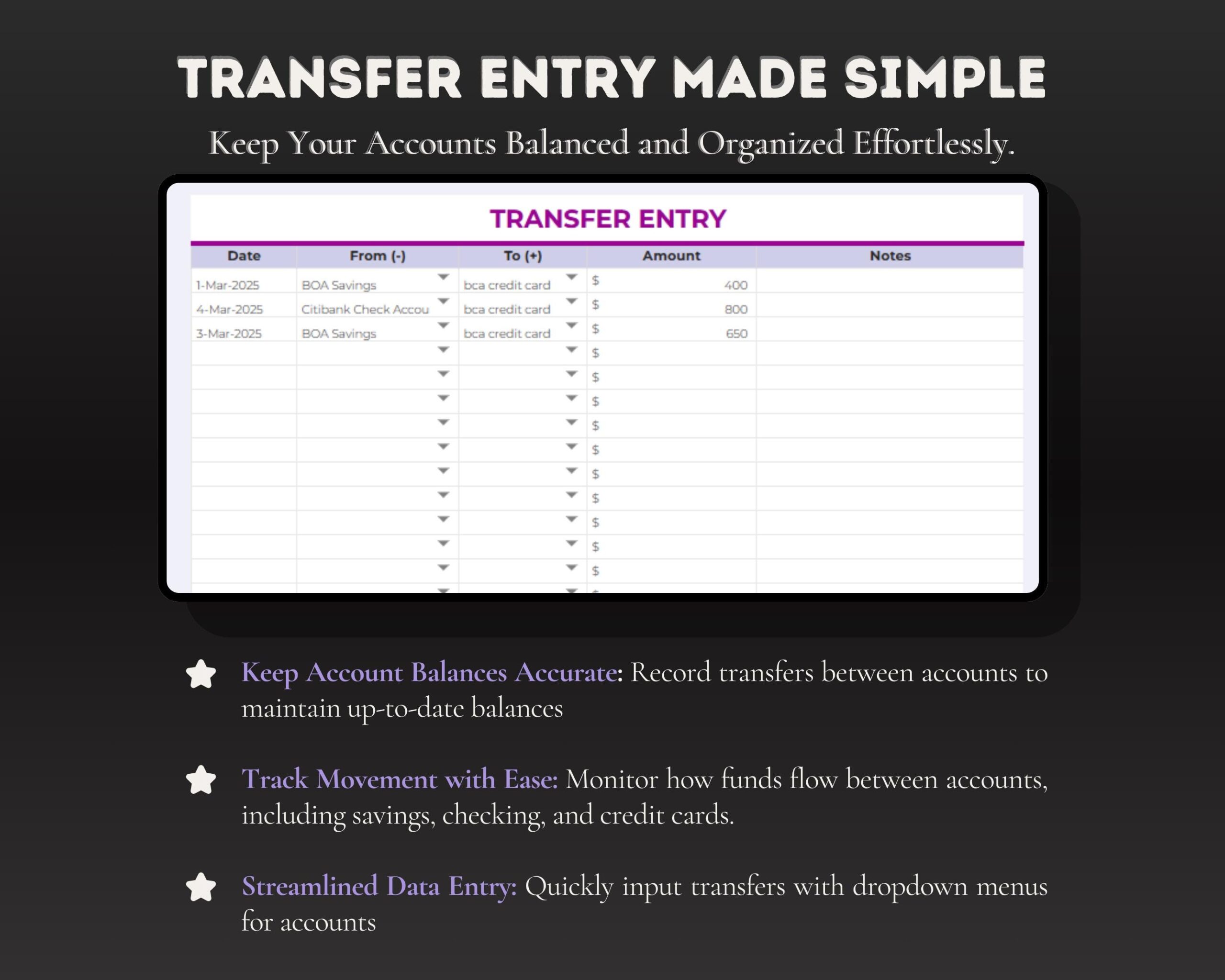 Simple Budget Planner