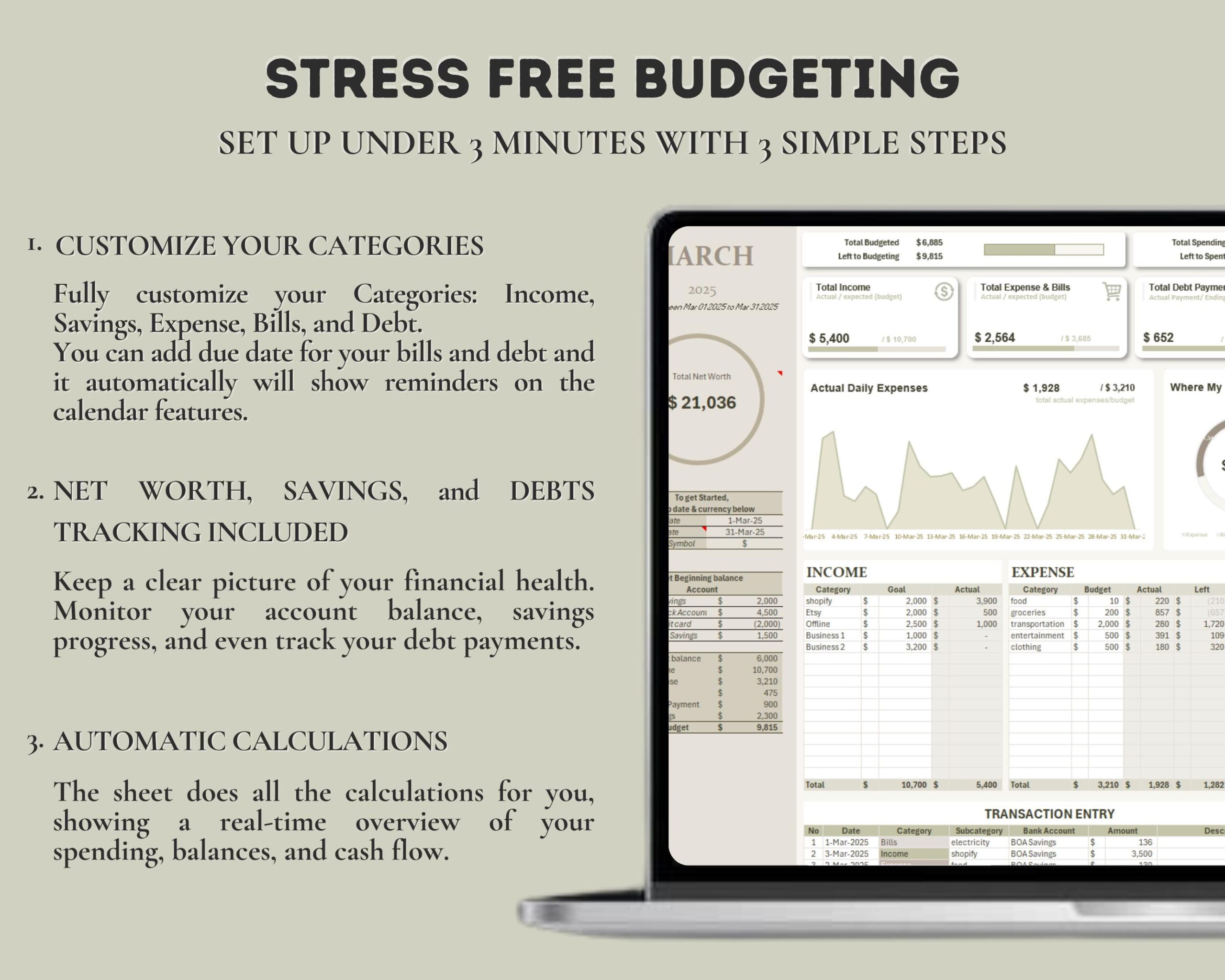 Simple Budget Planner with Income and Expense Tracker