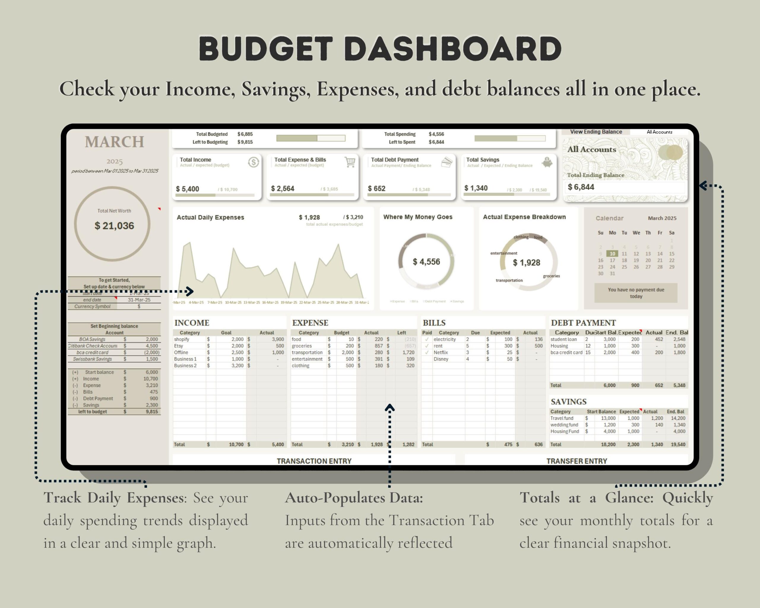 Simple Budget Planner with Income and Expense Tracker