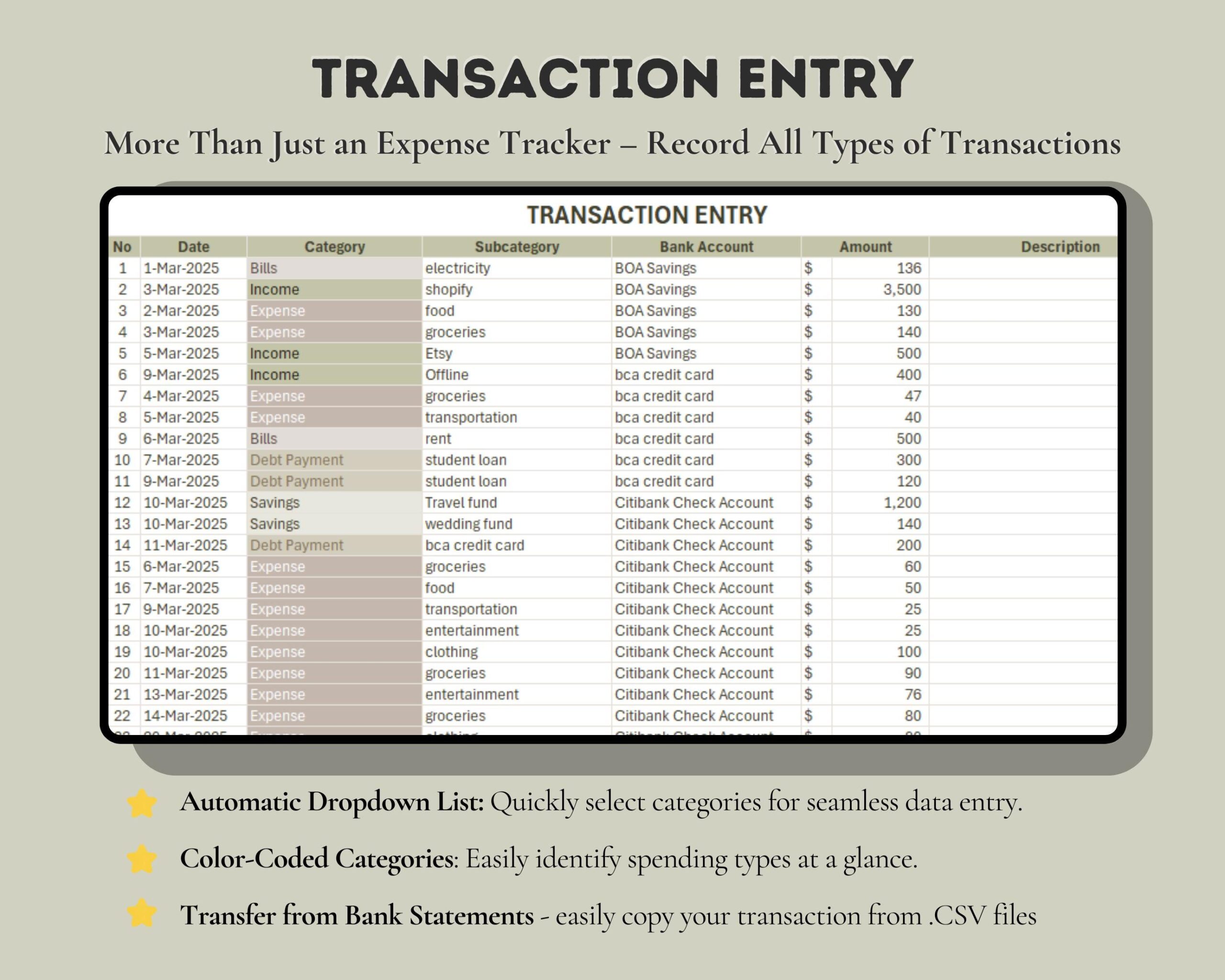 Simple Budget Planner with Income and Expense Tracker