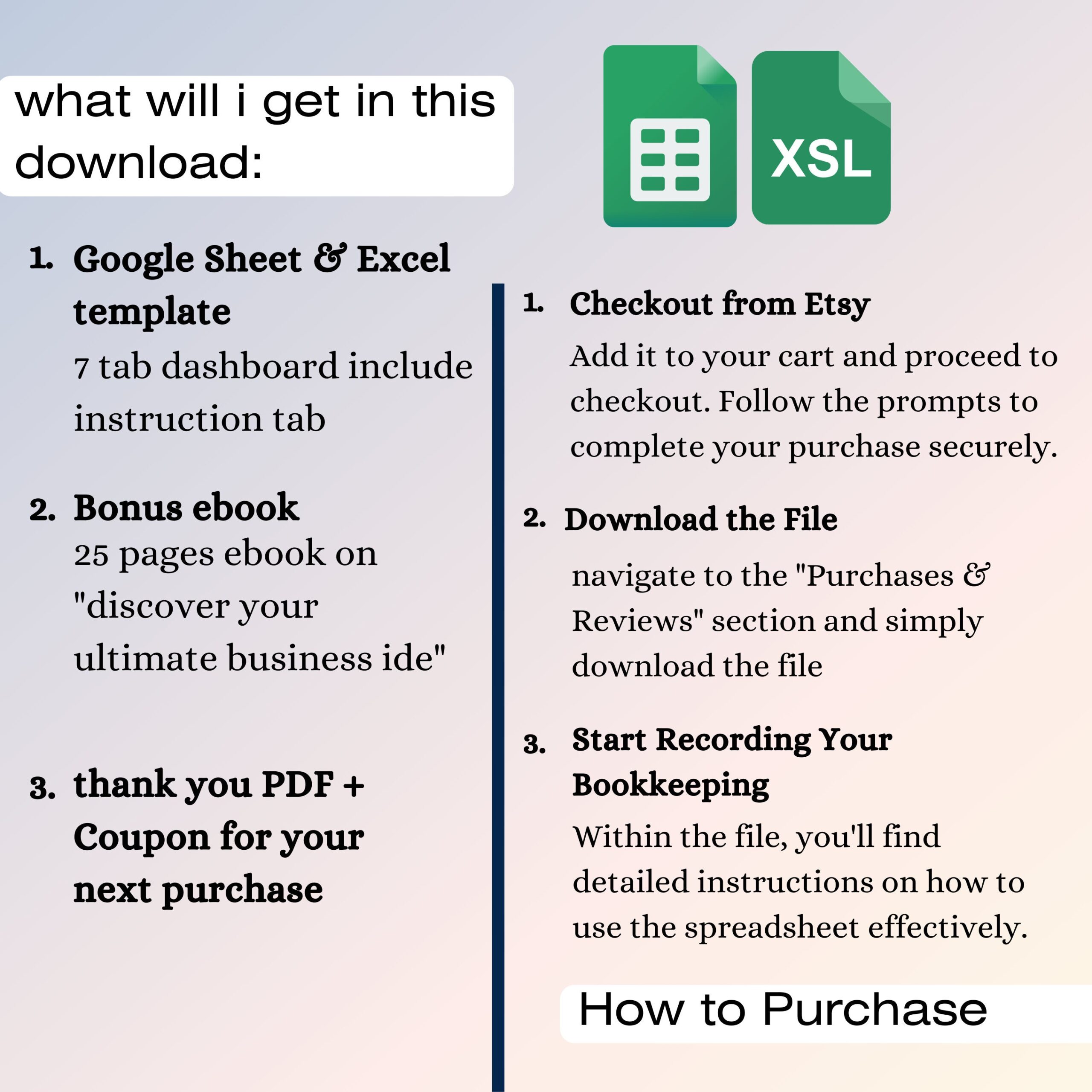 Business Bookkeeping Spreadsheet Template