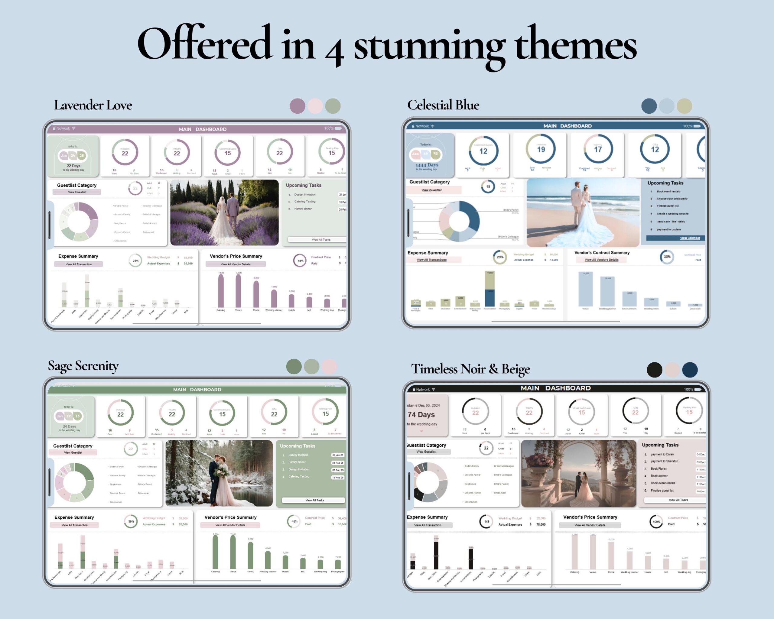 Ultimate Wedding Planner Spreadsheet: Budget, Timeline, Guest List (Digital Download)