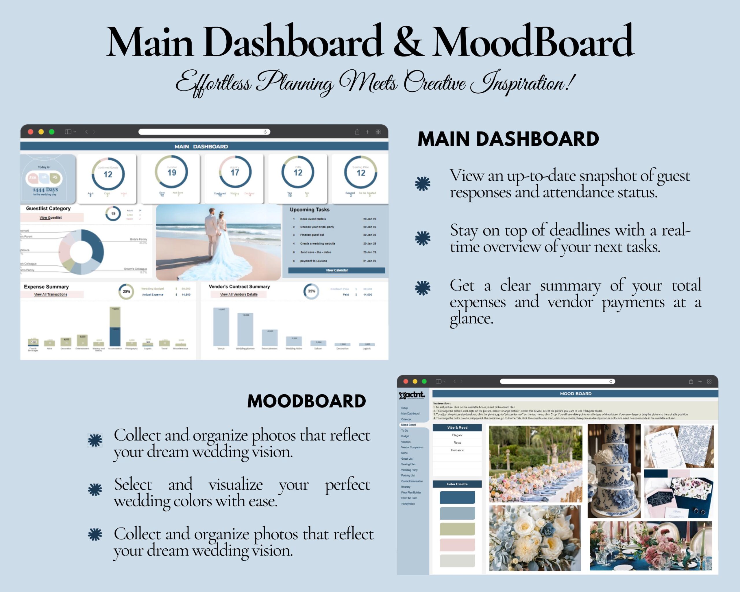 Ultimate Wedding Planner Spreadsheet: Budget, Timeline, Guest List (Digital Download)