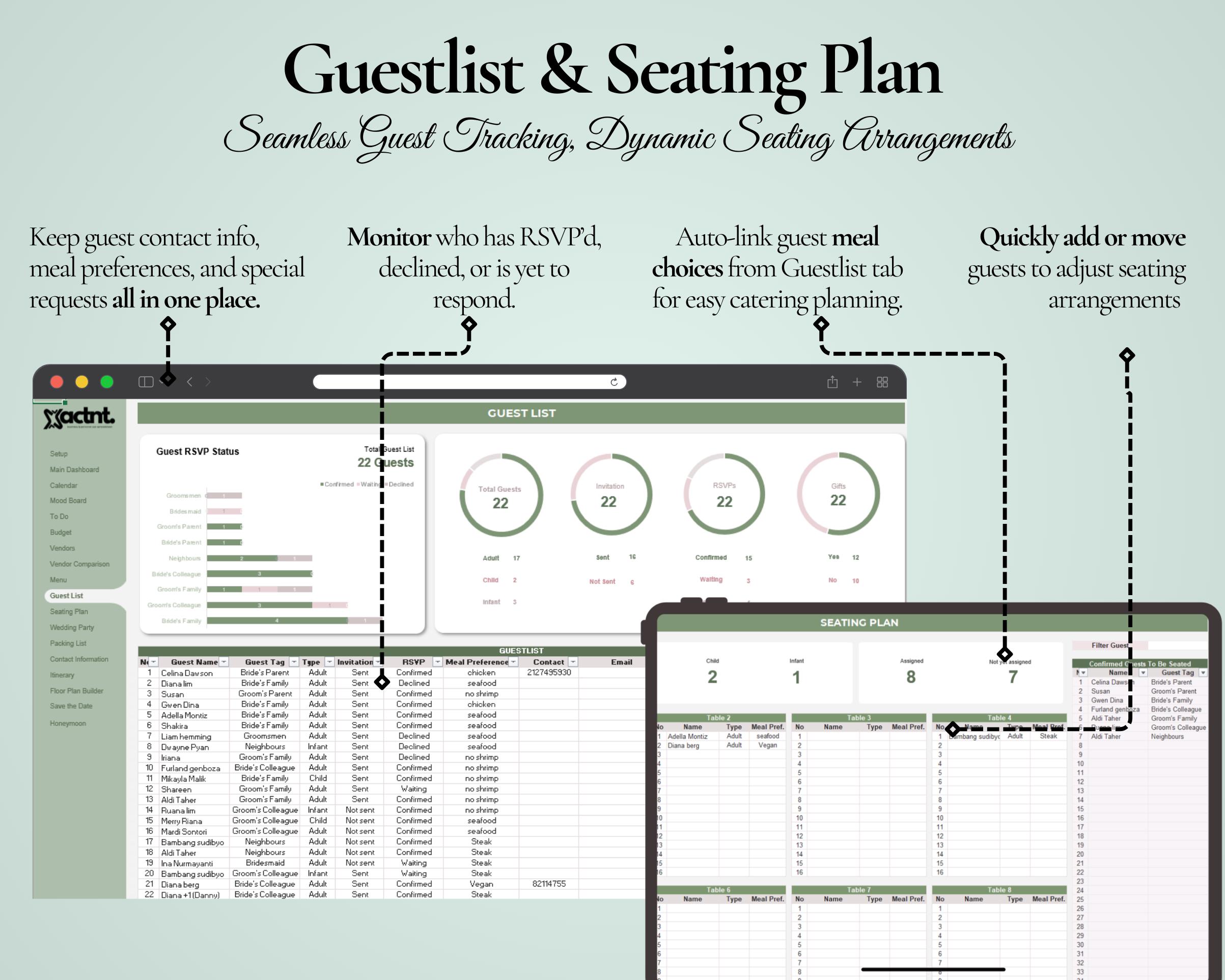 Ultimate Wedding Planner Spreadsheet