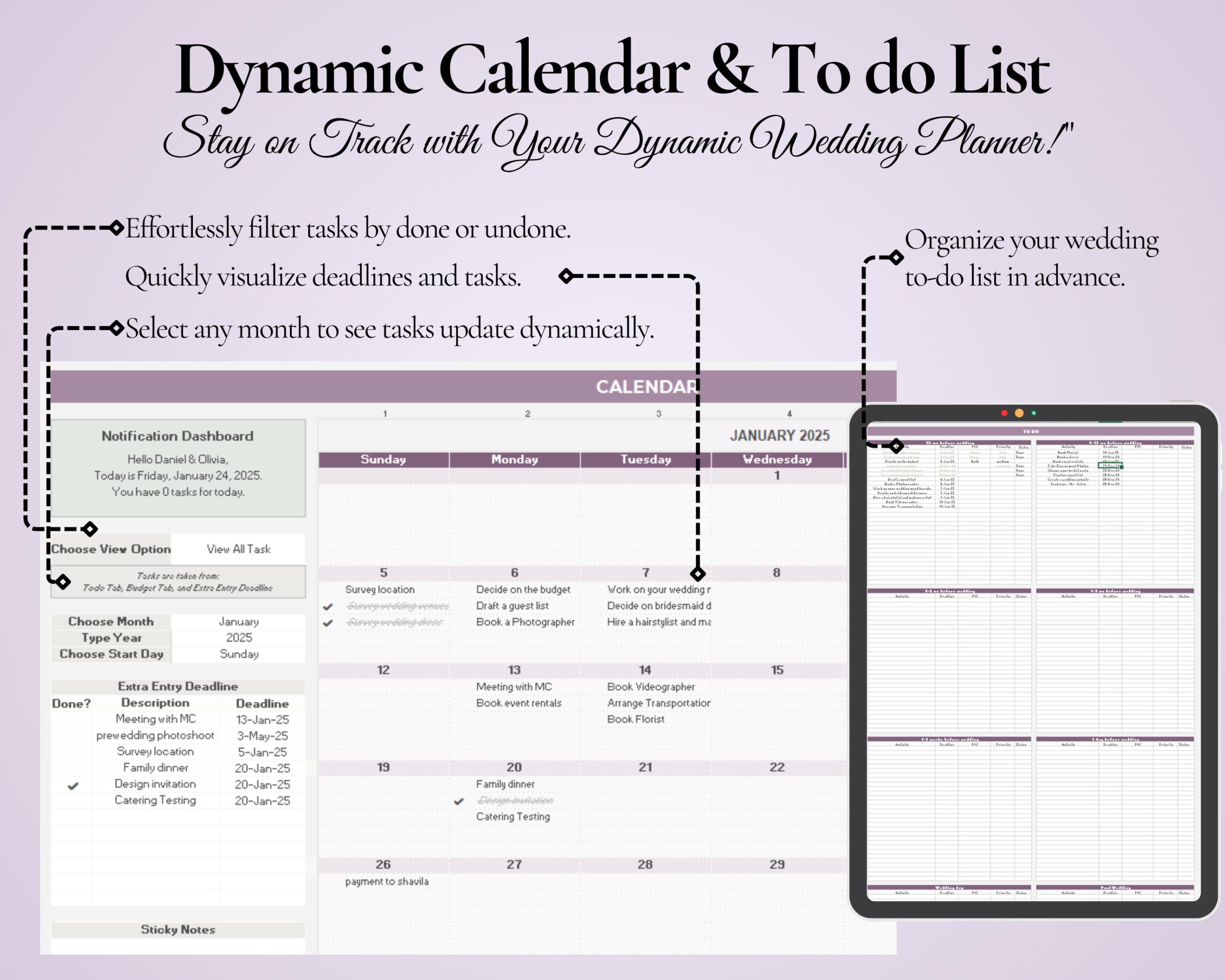 Ultimate Wedding Planner Spreadsheet