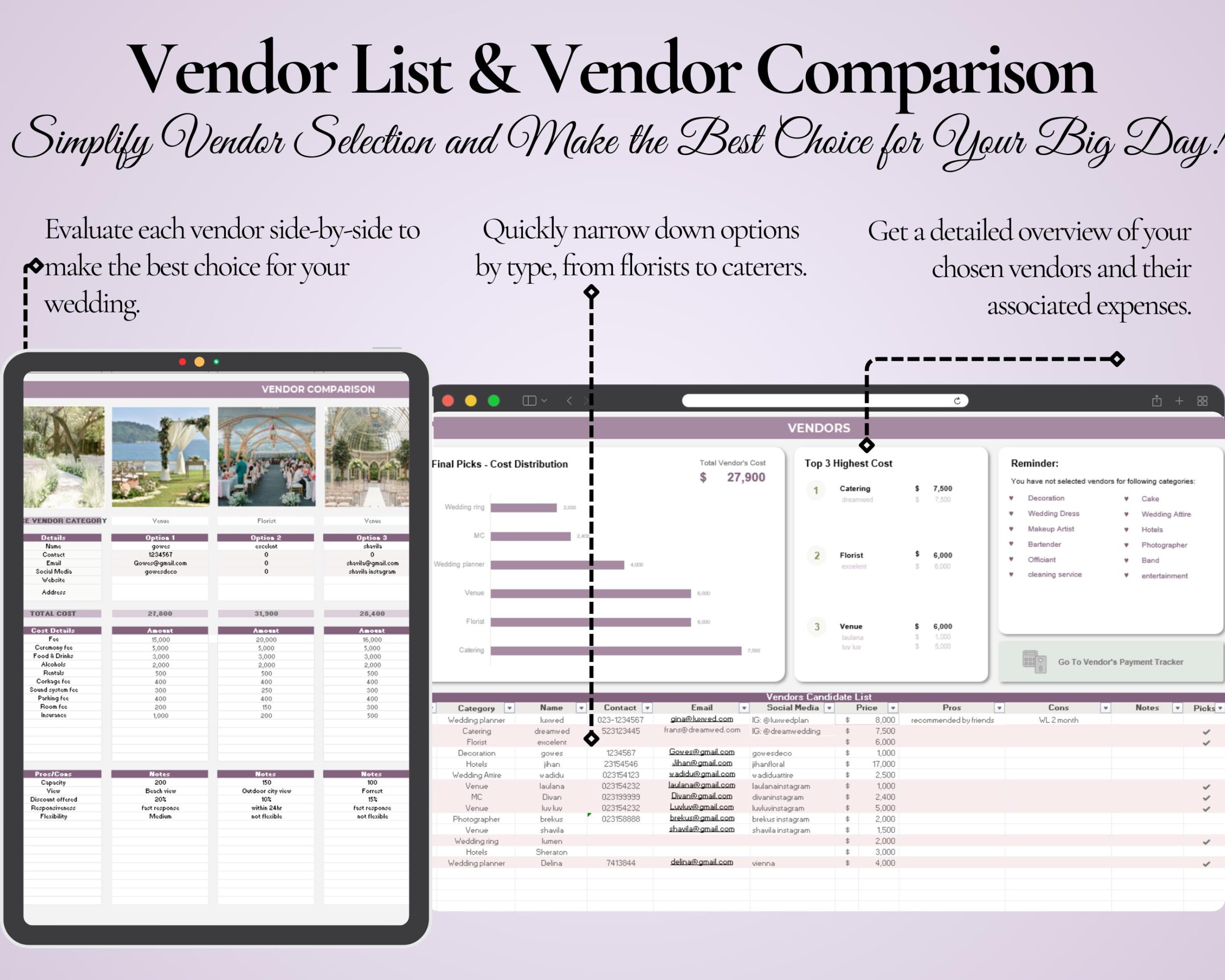 Ultimate Wedding Planner Spreadsheet