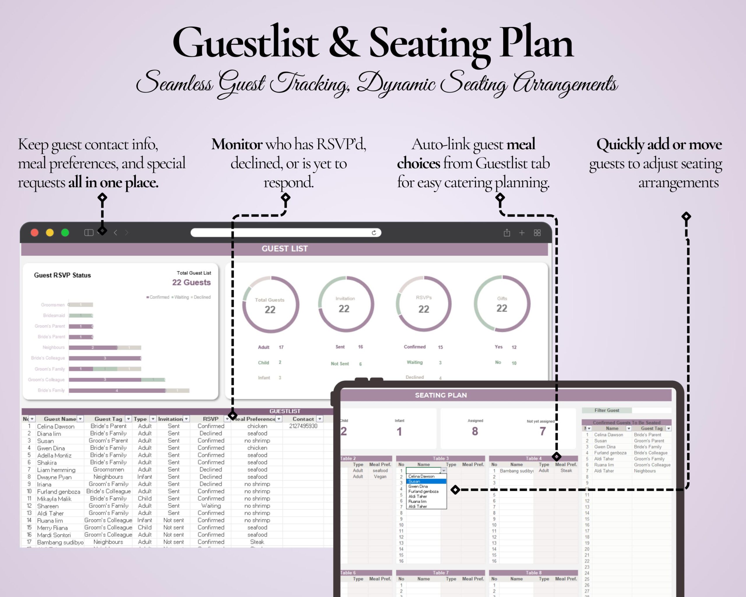 Ultimate Wedding Planner Spreadsheet