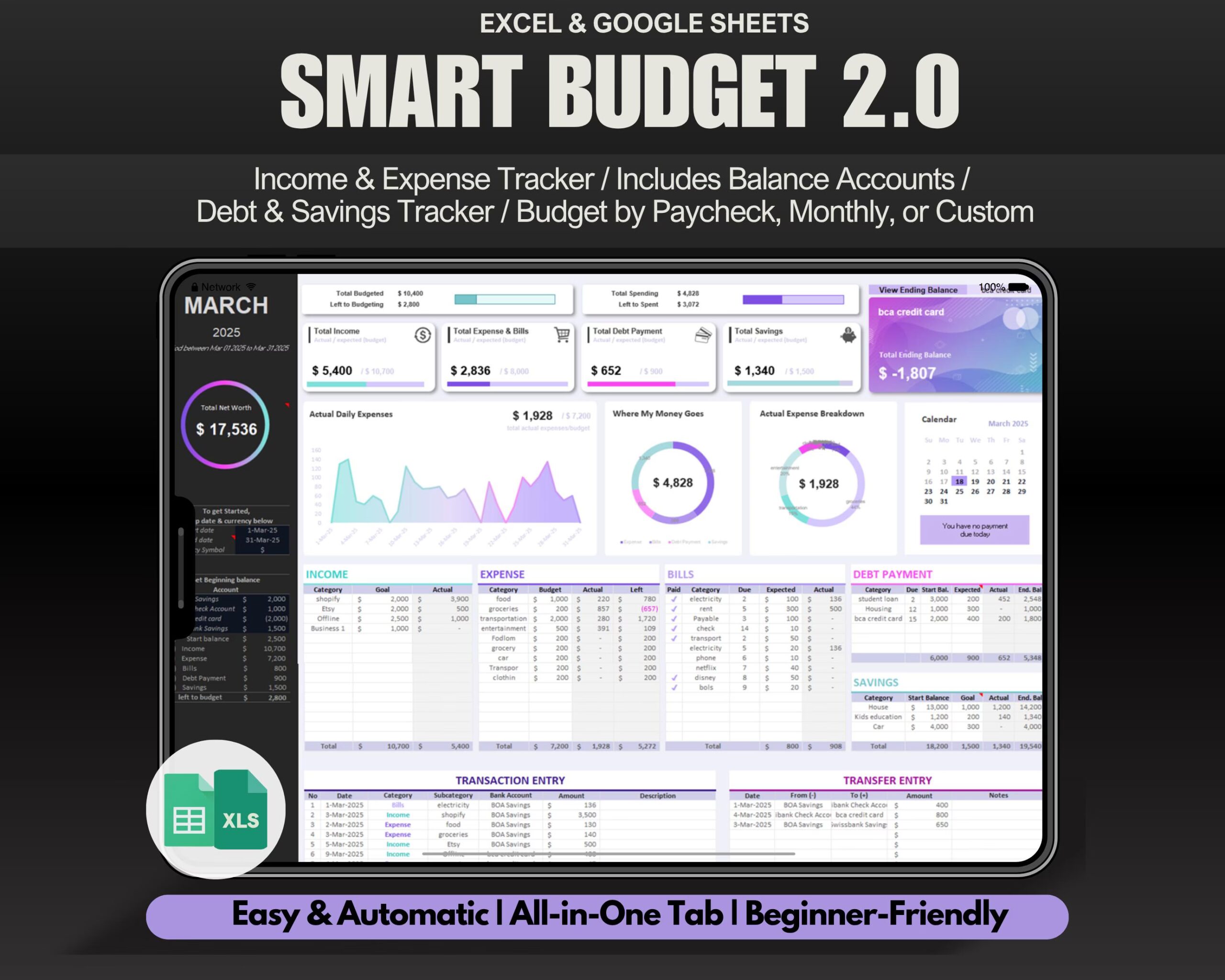 Budget Planner with Finance Tracker