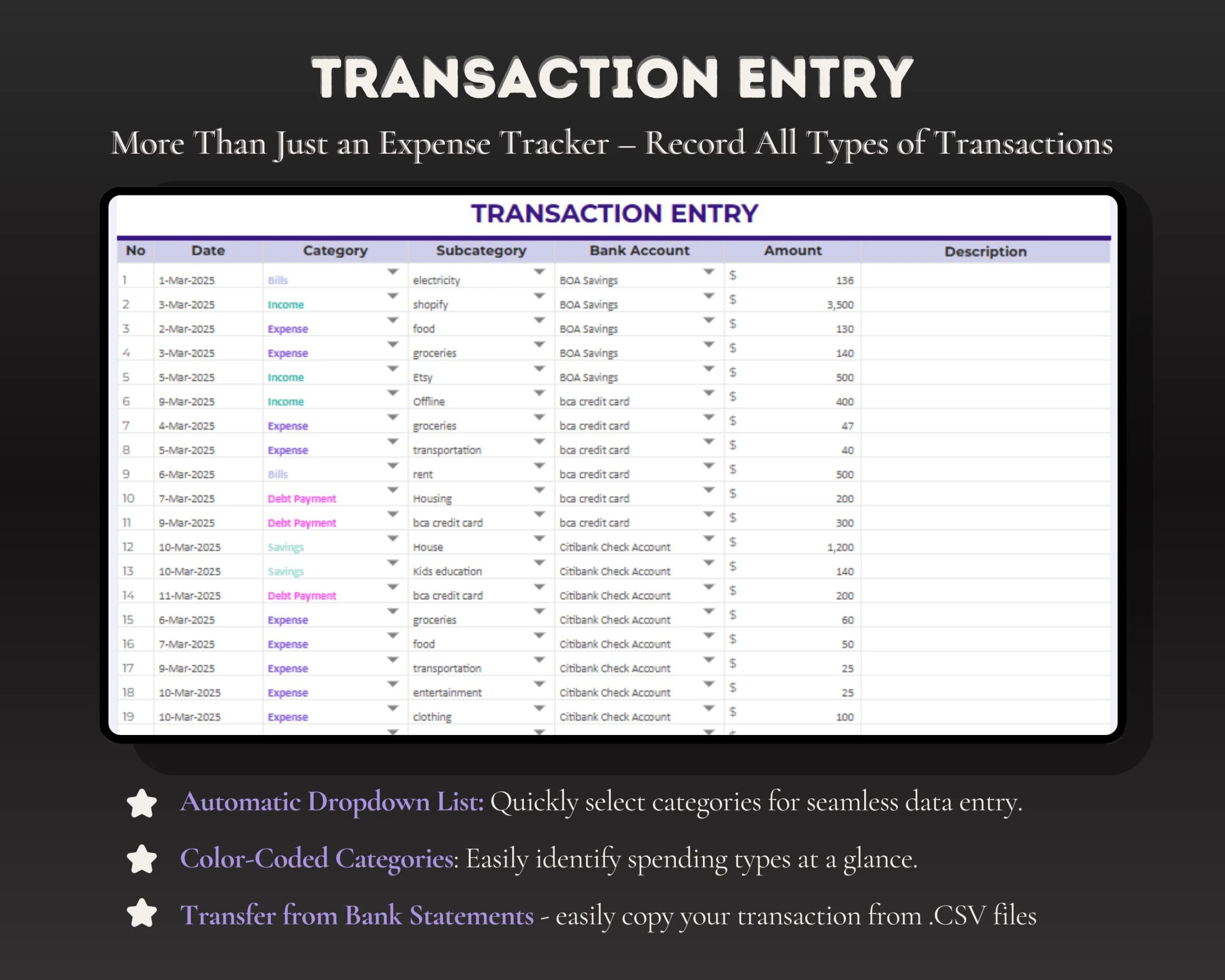 Budget Planner with Finance Tracker