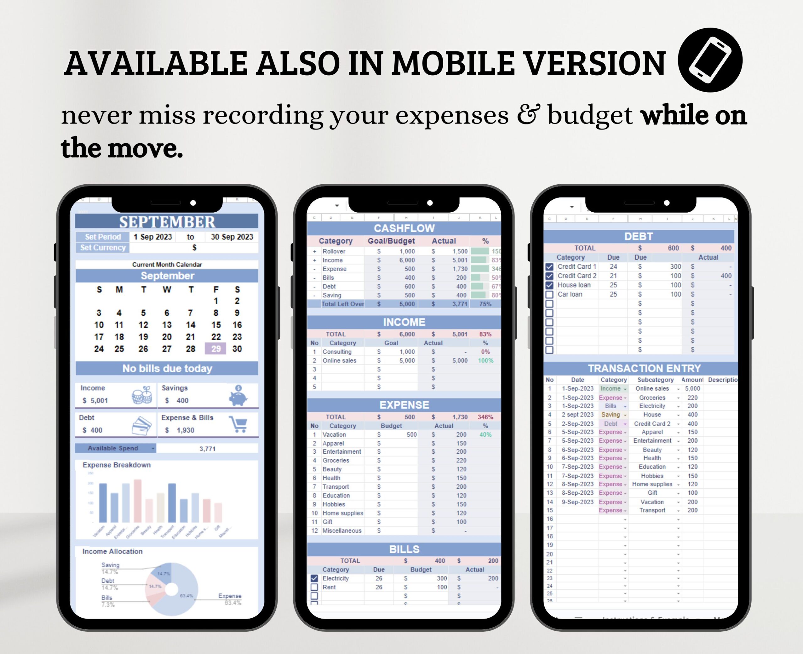 Budget Planner with Weekly Expense Tracker
