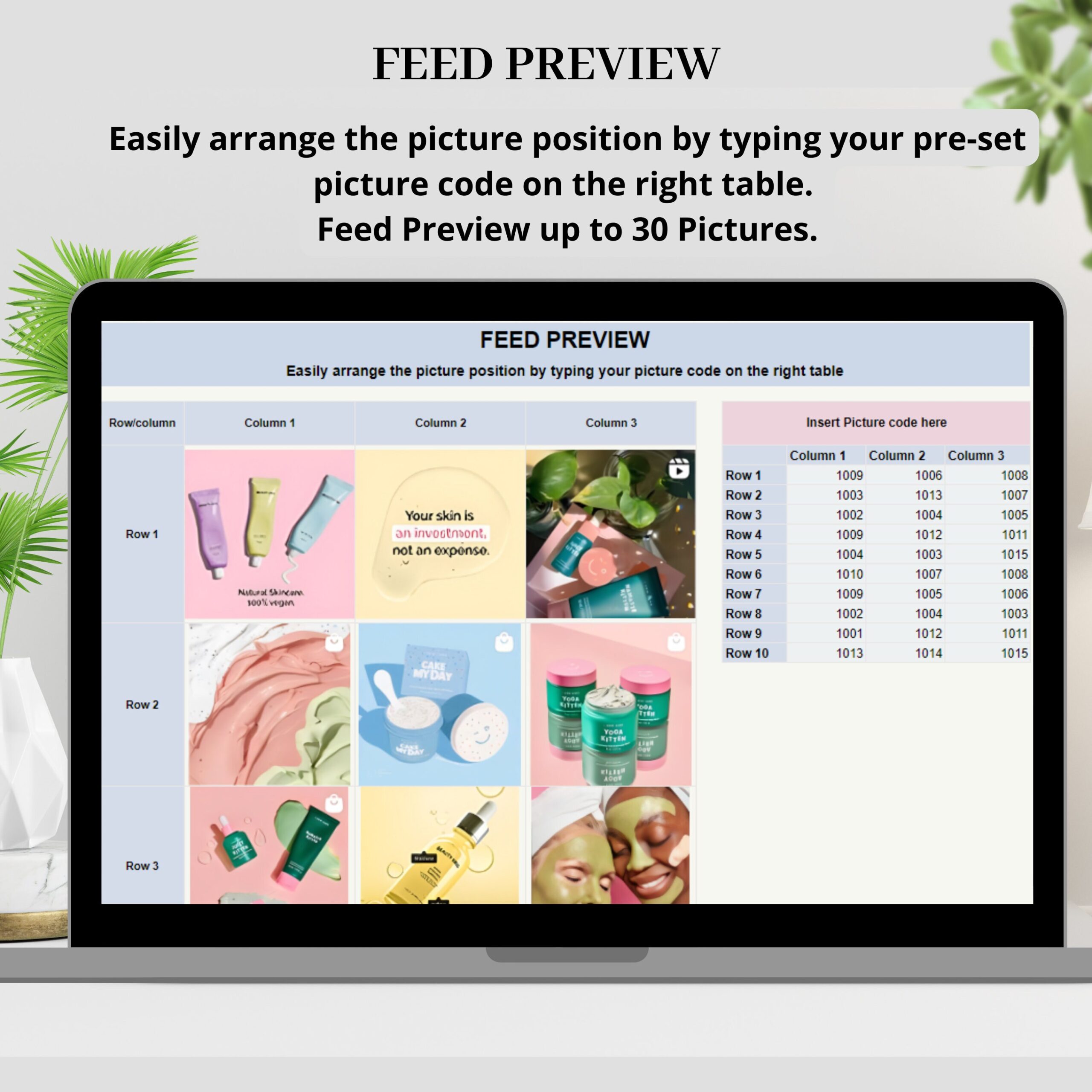 Social Media Content Planner Spreadsheet