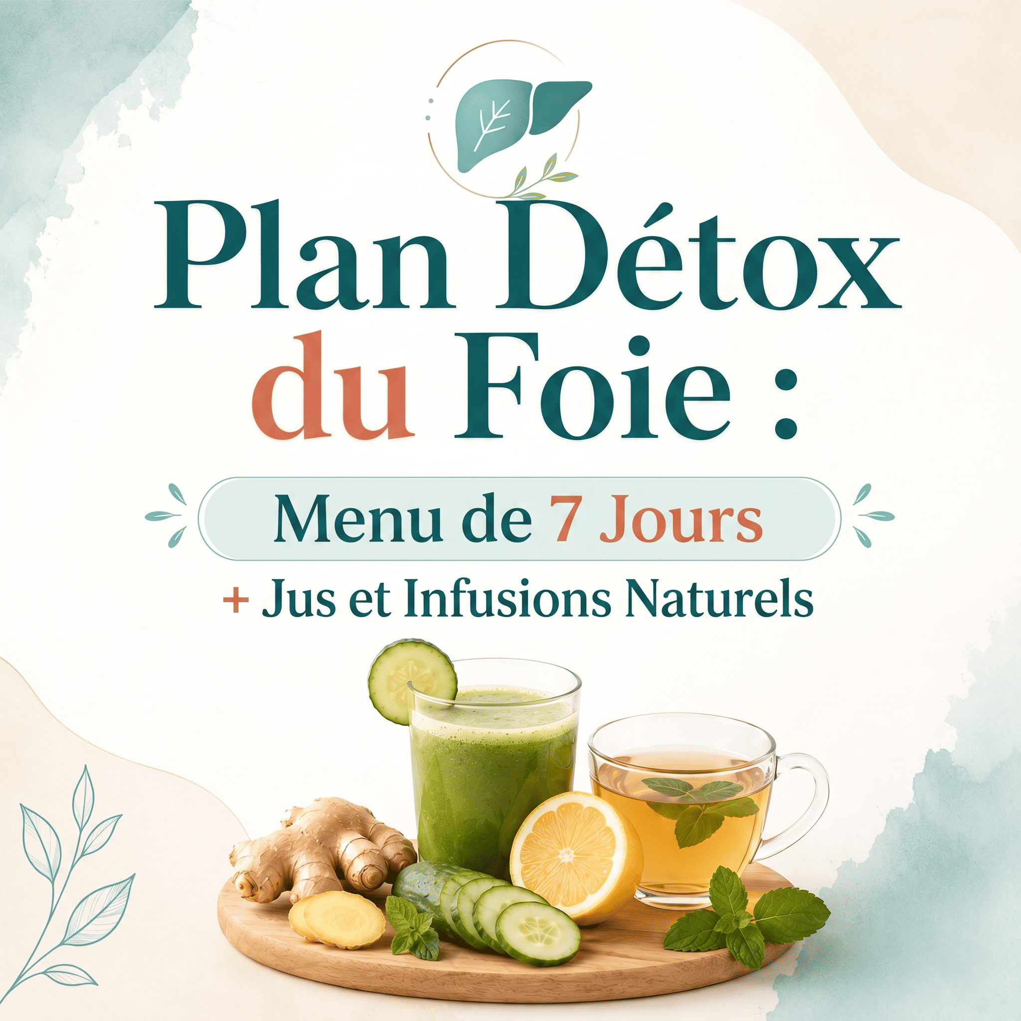 Plan Détox du Foie : Menu de 7 Jours + Jus et Infusions Naturels